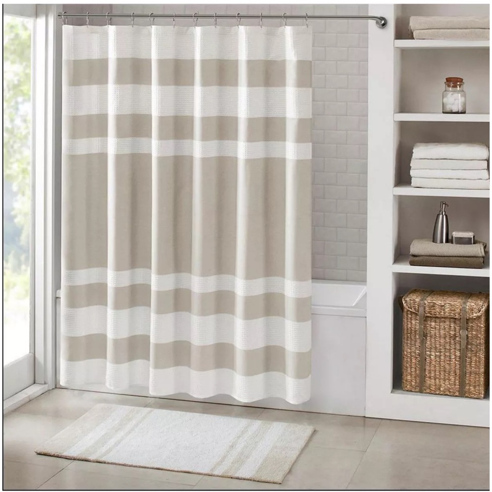 NWT Broyhill Woven Shower Curtain